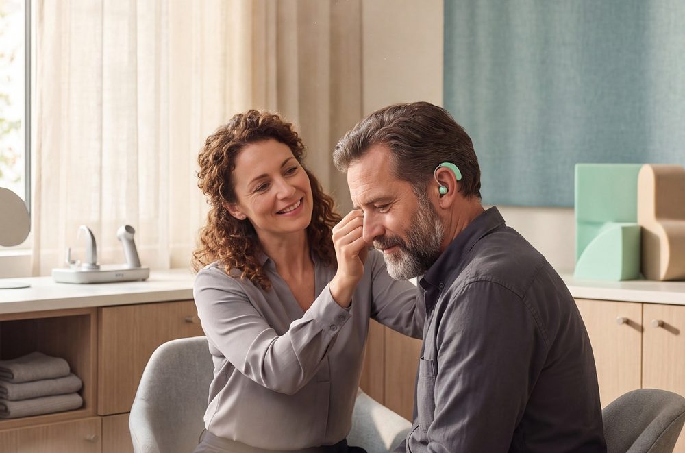 iBCare healthcare assistant caring for a client