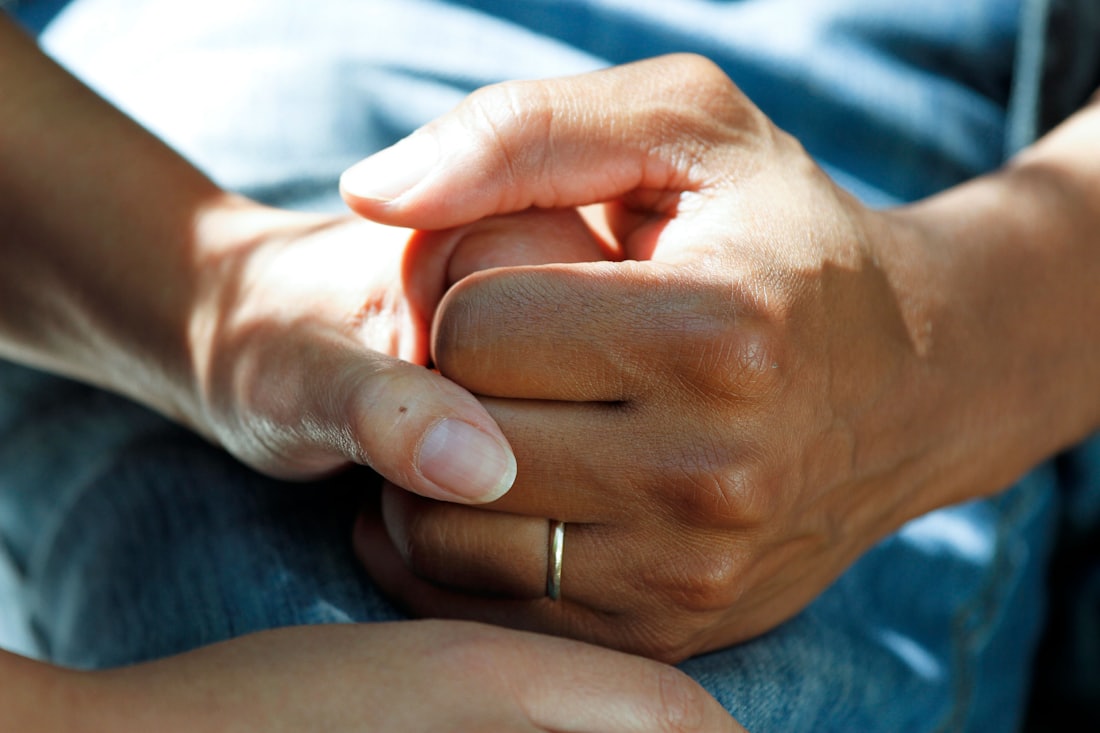 Healthcare professional caring for a senior